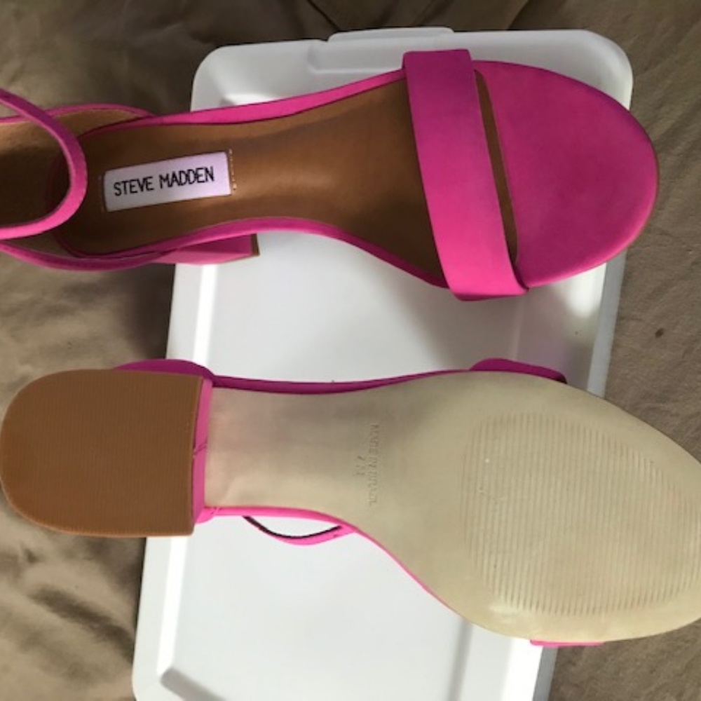 NEW Steve Madden Pink Heels Size 7